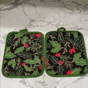 Set of 2 Christmas potholders